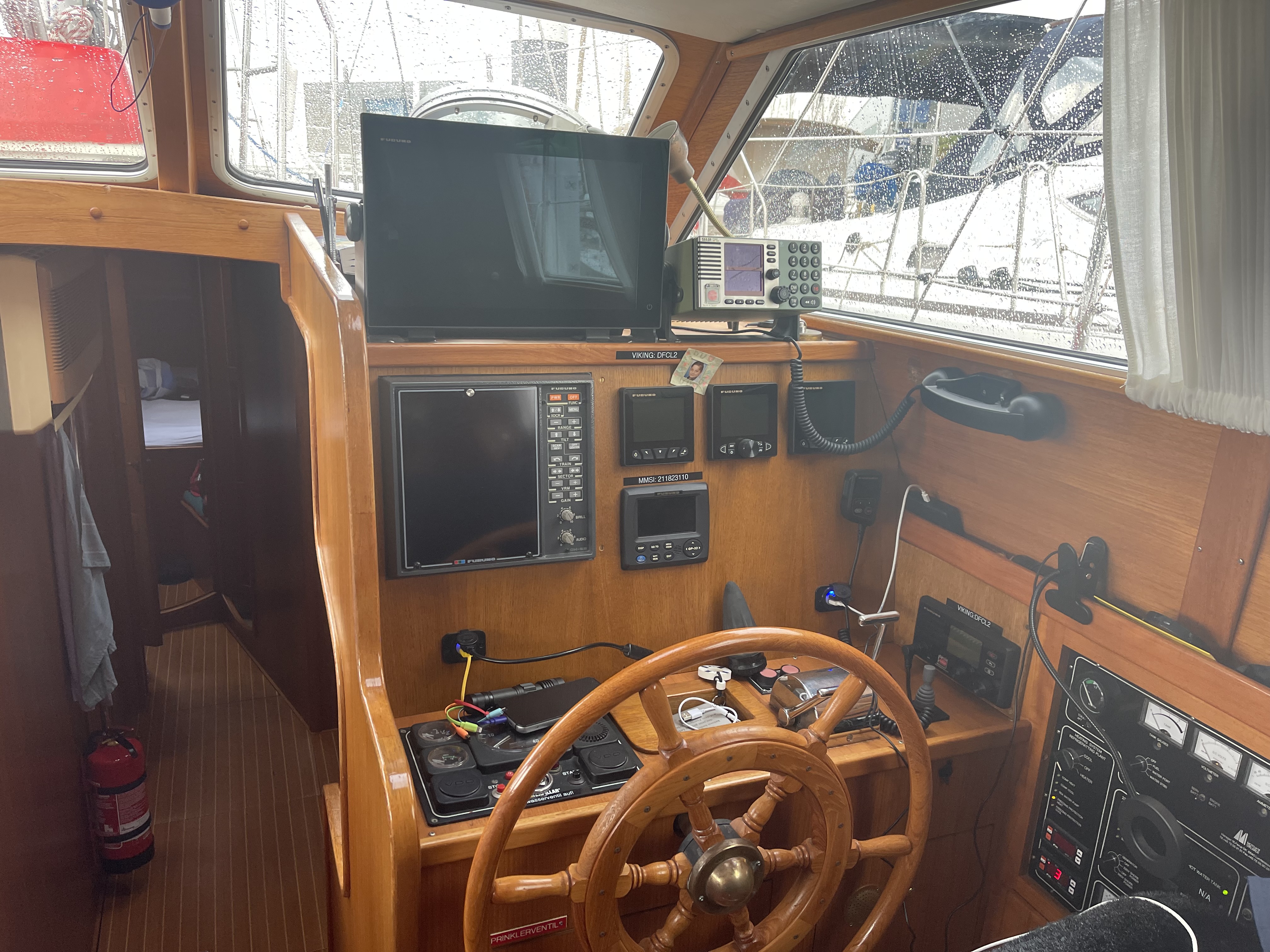 Deckshaus und Steuerstand der Viking von innen