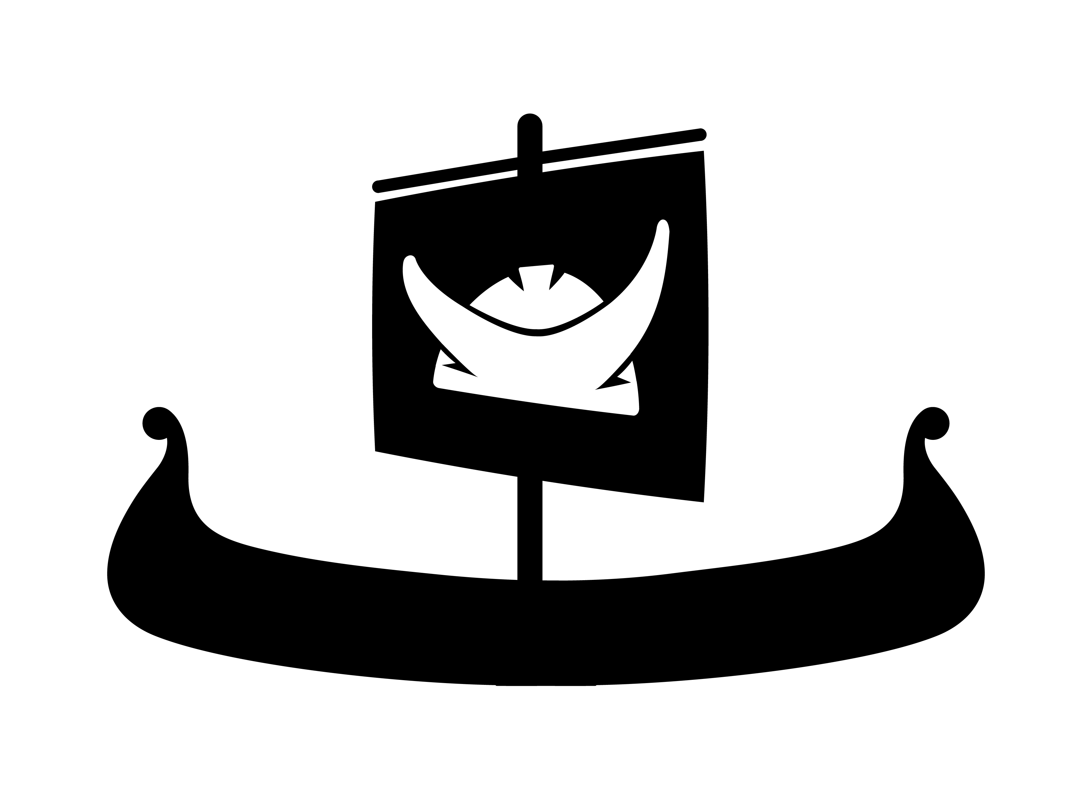 Logo der SY Viking – stilisiertes Wikingerschiff